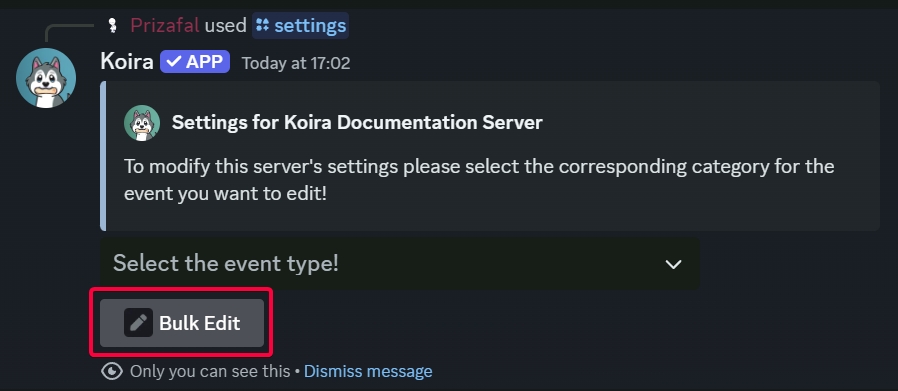 Bulk Edit of server Settings